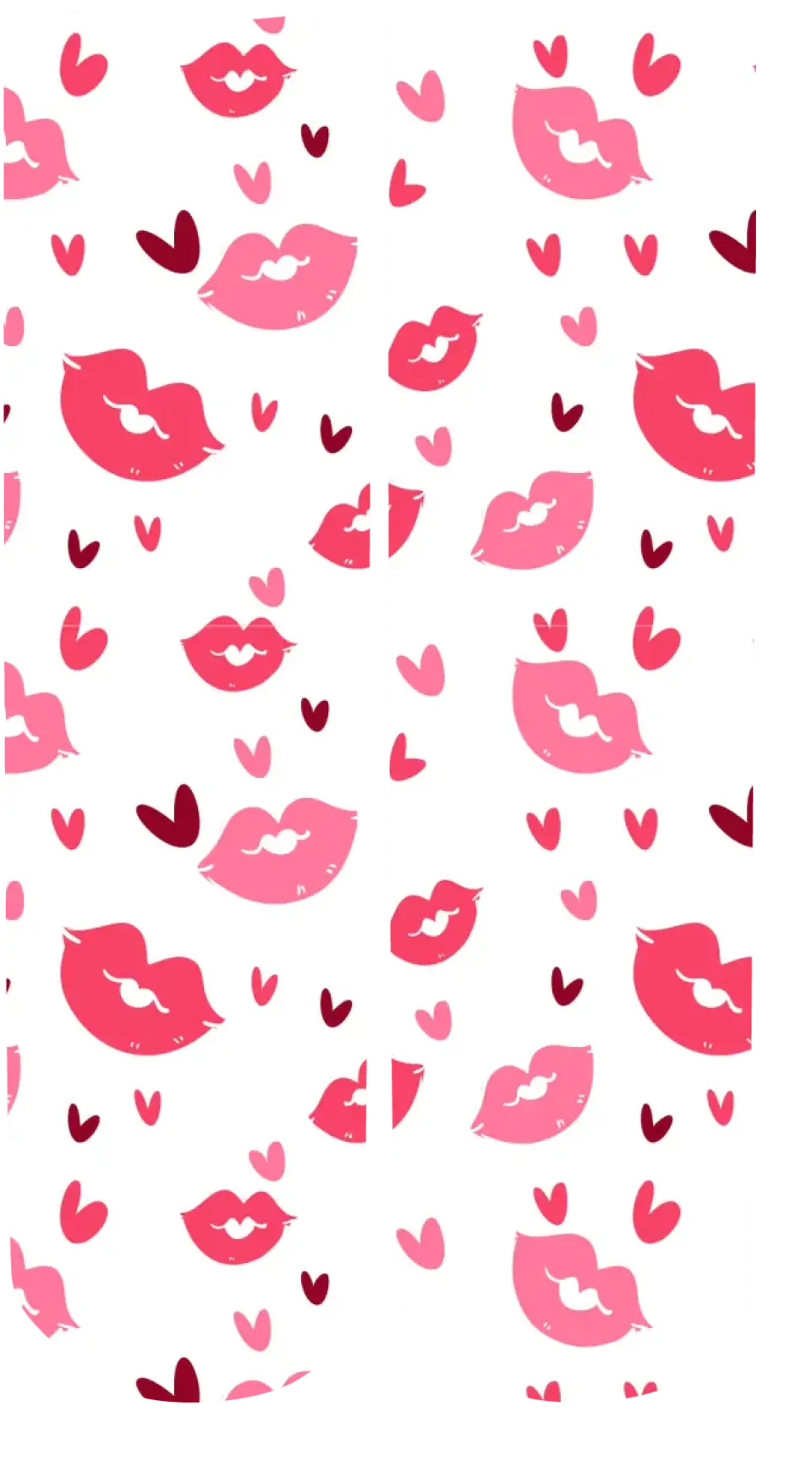 Personalised Valentine Face Socks - V03 Lips & Hearts