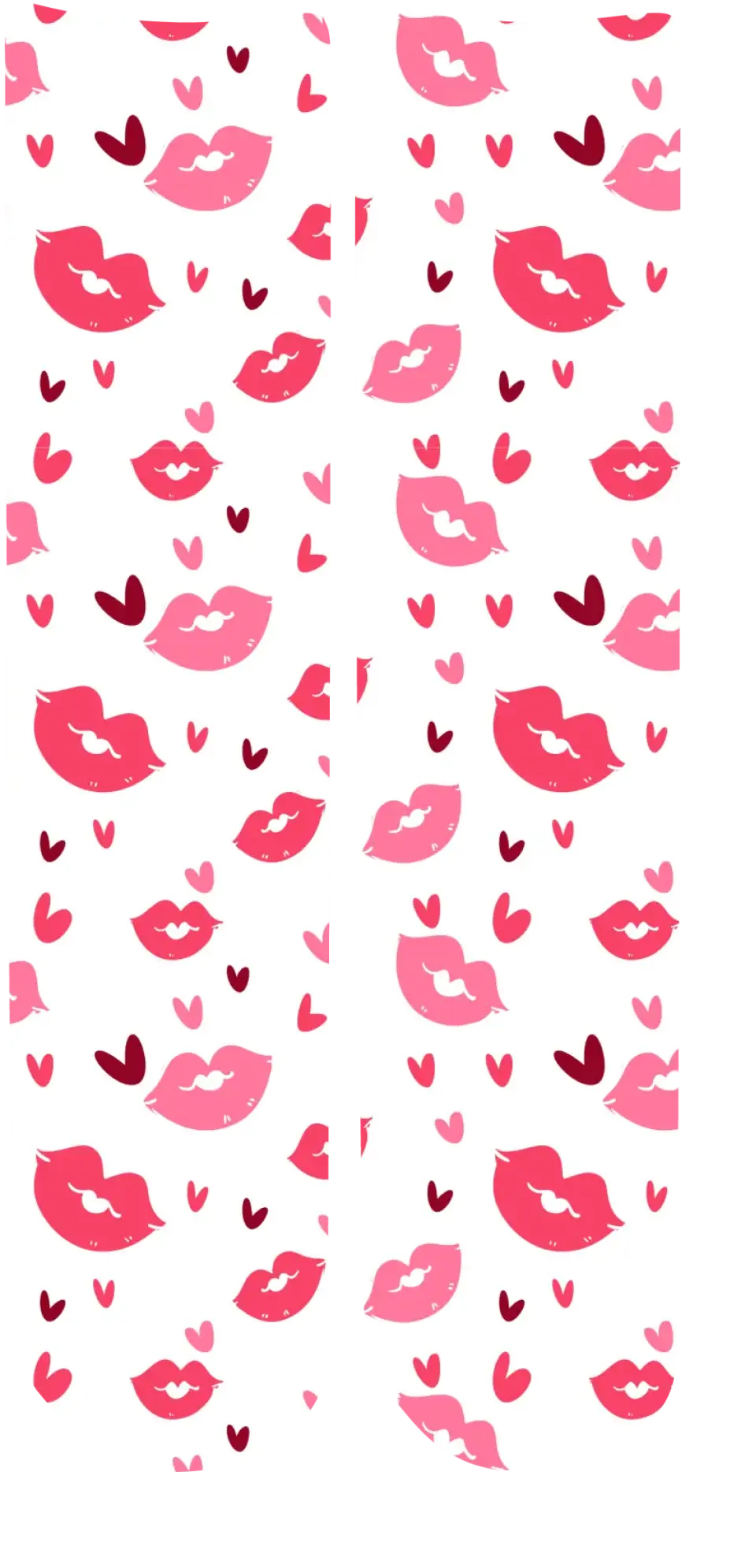 Personalised Valentine Face Socks - V03 Lips & Hearts