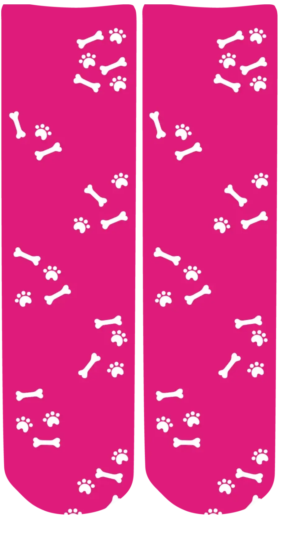 Personalised Face Socks - Pet Dark Pink (DBonePattern)
