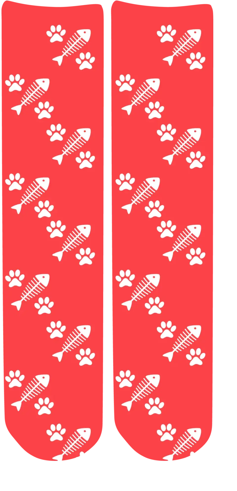 Personalised Face Socks - Pet Red (CPawPattern)