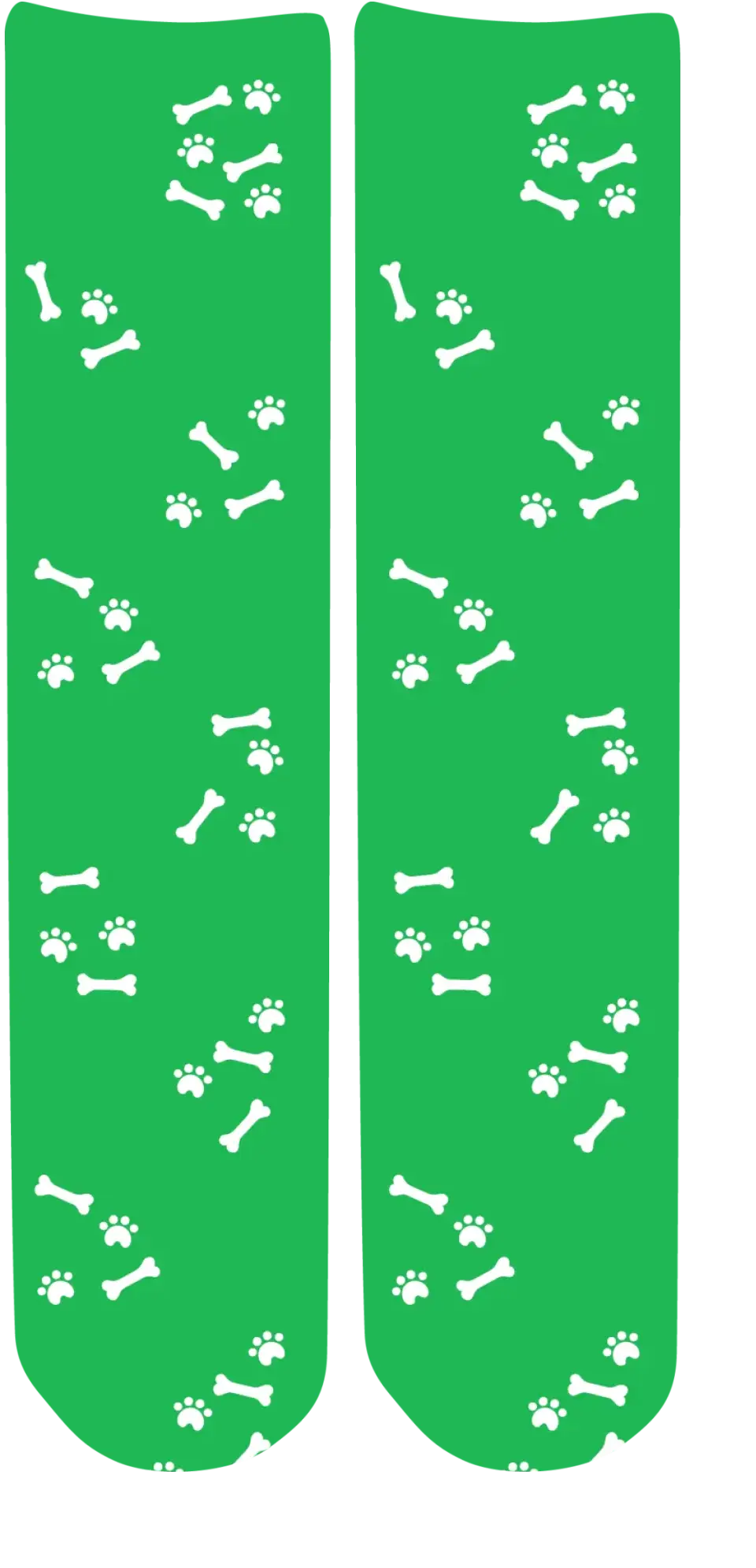 Personalised Face Socks - Pet Green (DBonePattern)