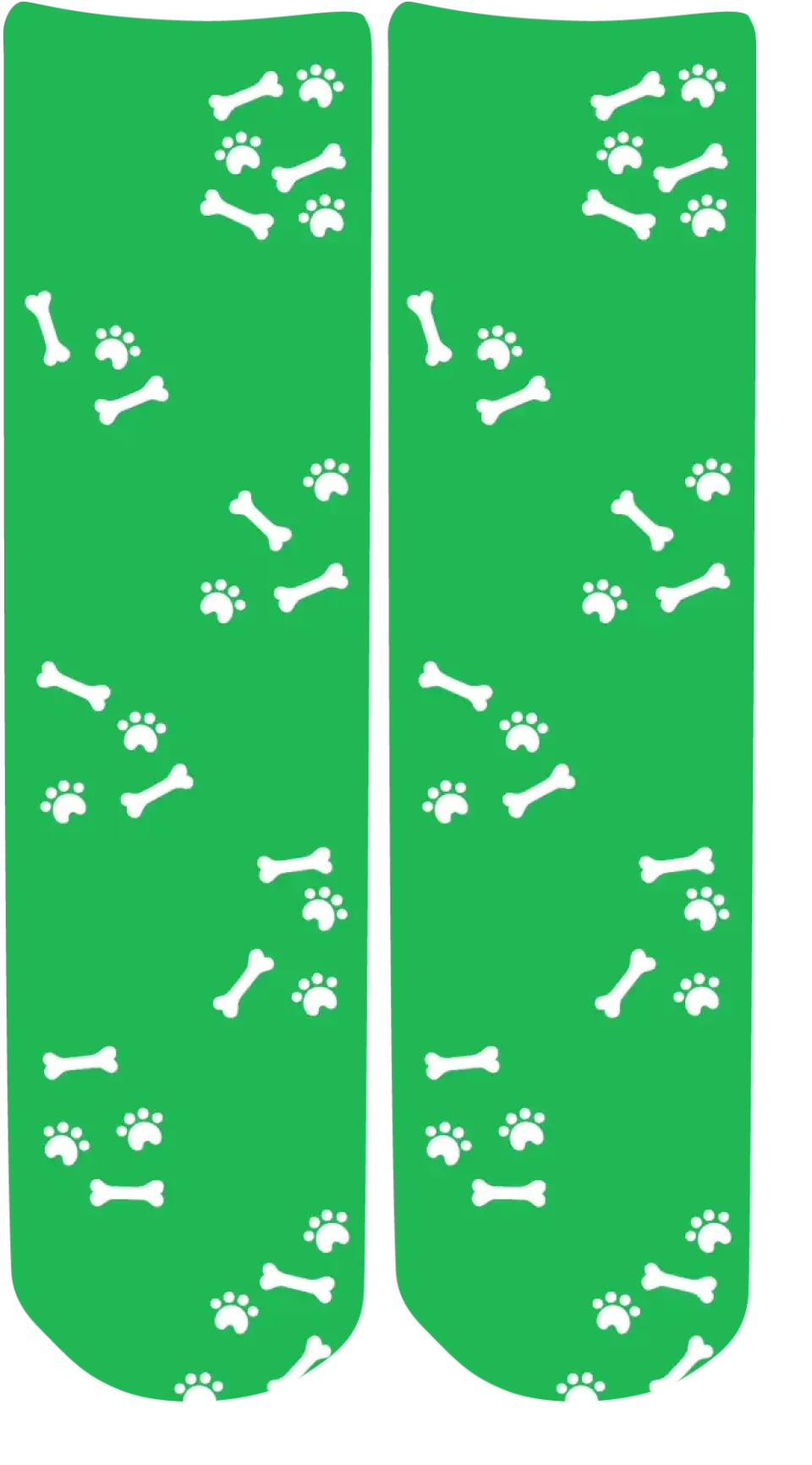 Personalised Face Socks - Pet Green (DBonePattern)