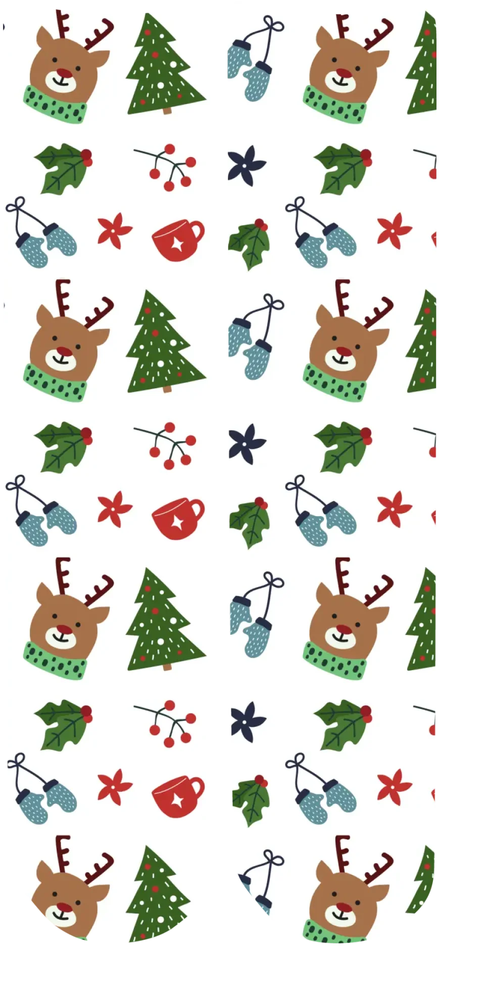 Personalised Christmas Face Socks - Festive (White_563PT)