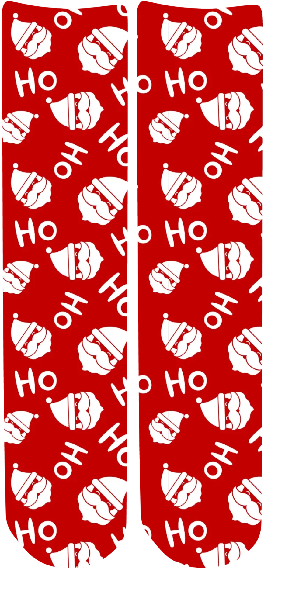 Personalised Christmas Face Socks - HoHoHo (Rwhite_BK1)