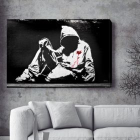 Hoodie Banksy Canvas