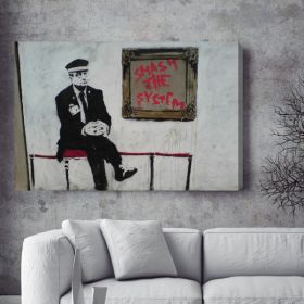 Smash The System Banksy Canvas