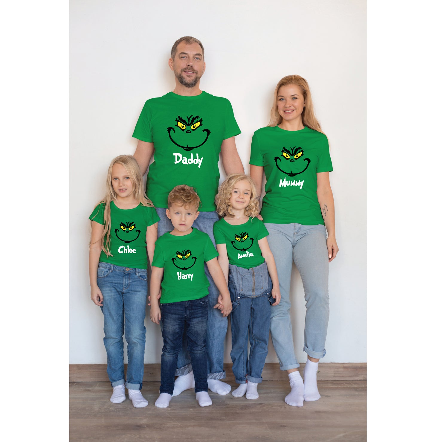 Personalised Name Christmas T-Shirt - Grinch Inspired