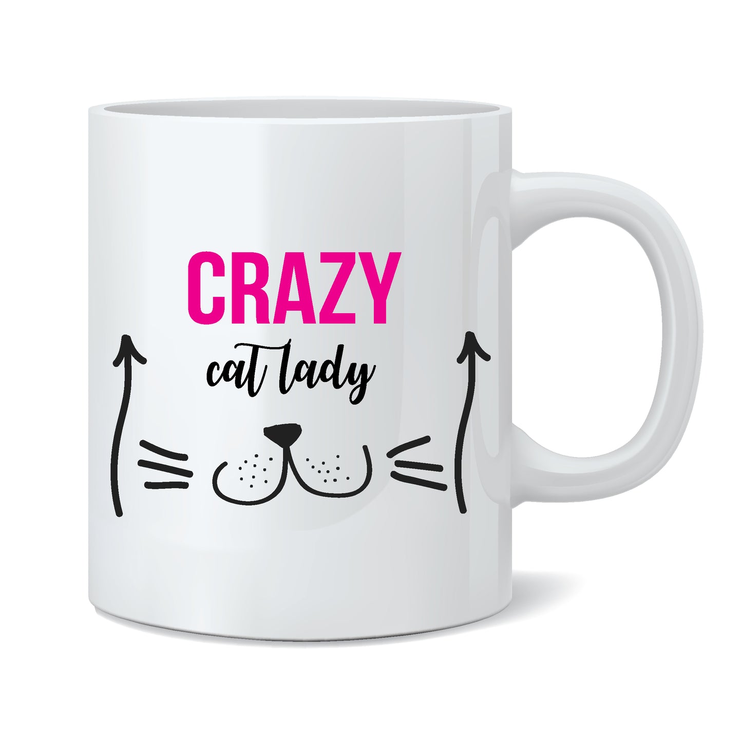 Whiskers Crazy Cat Lady Mug