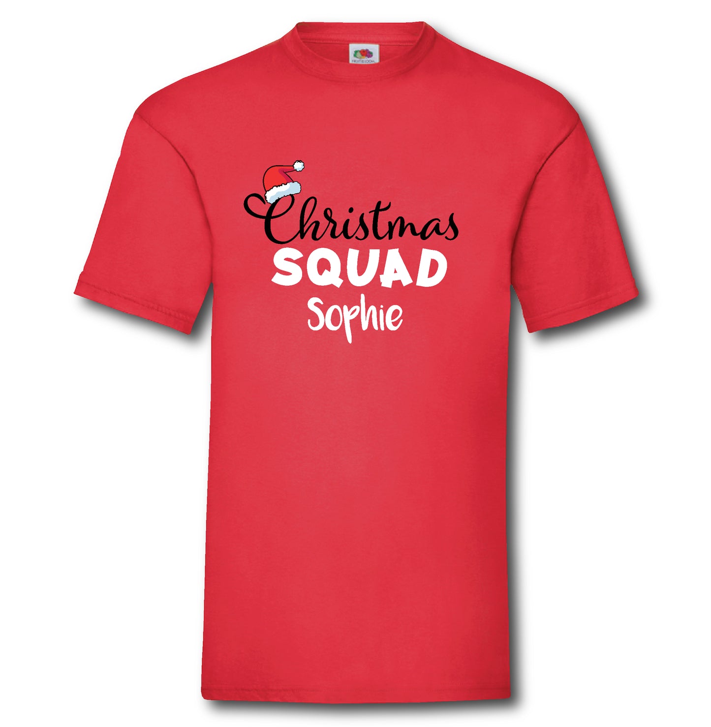 Personalised Name Christmas T-Shirt - Christmas Squad