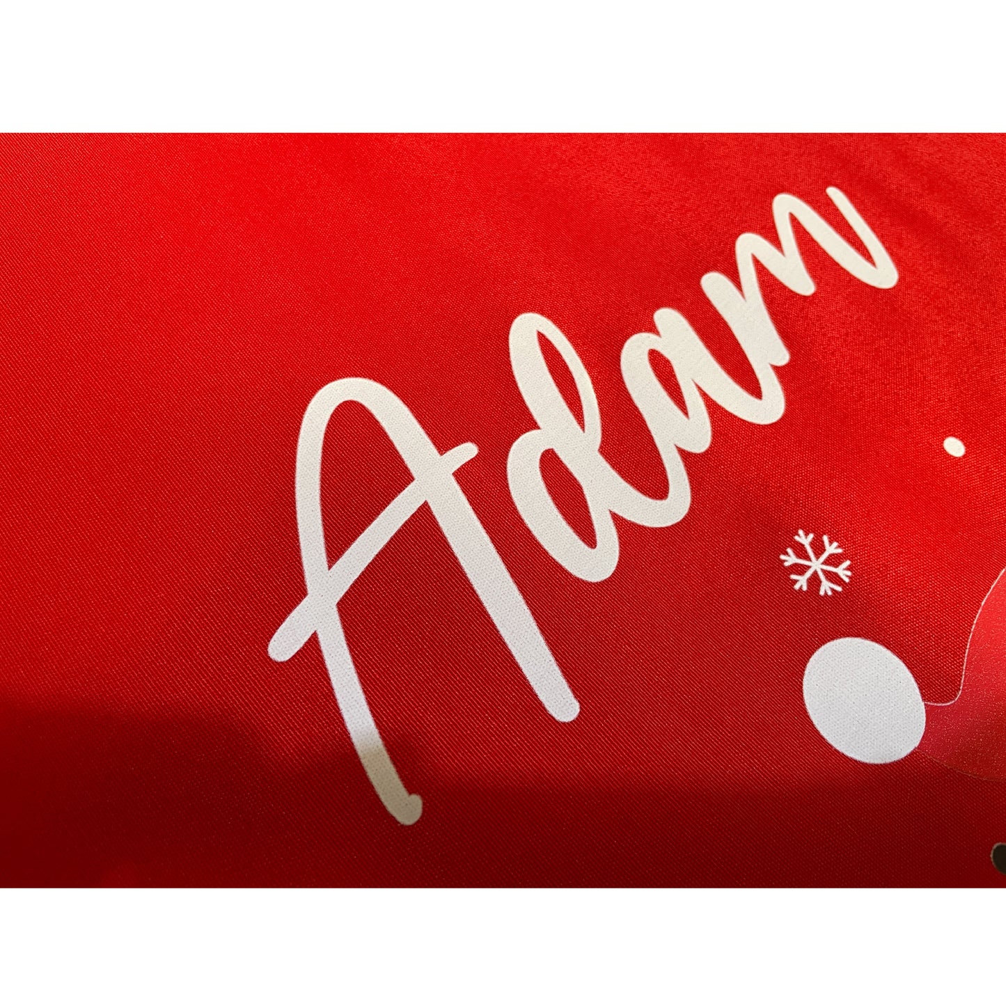 Personalised Red Christmas Santa Sack - Snowman