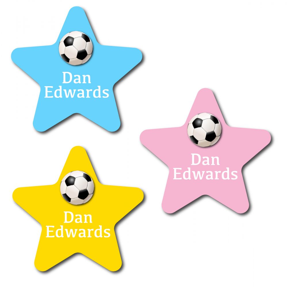 30 Star Football Name Labels