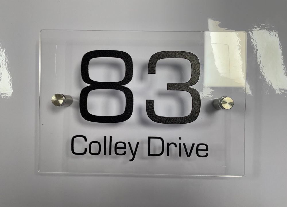 Personalised Clear Acrylic Door Sign