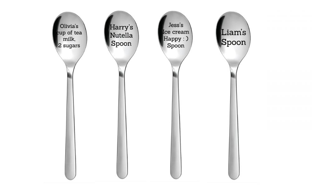 Personalised Stainless Steel Teaspoon - up to 30 Characters